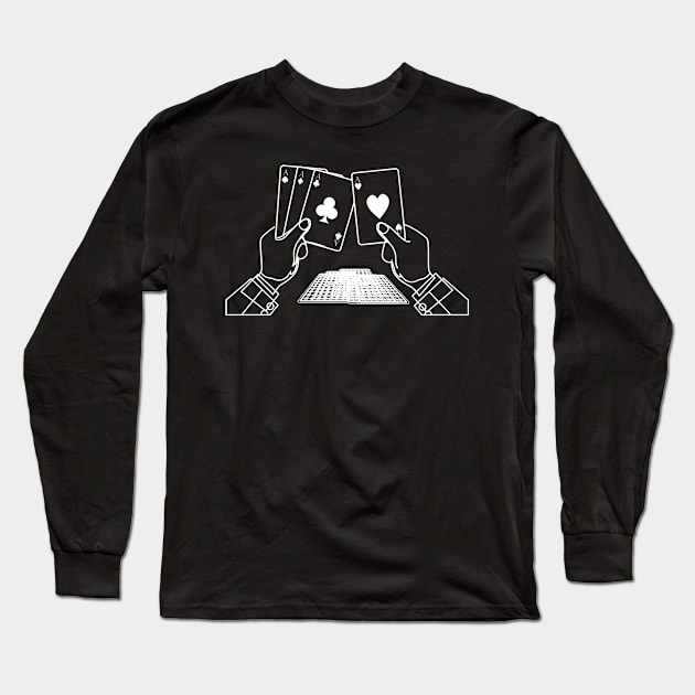 Playing Cards Casino Long Sleeve T-Shirt by c1337s